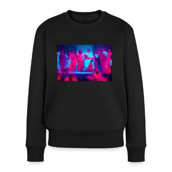 school of athen - Frauen Premium Bio Pullover - Schwarz - Vorne - Julia (174cm)