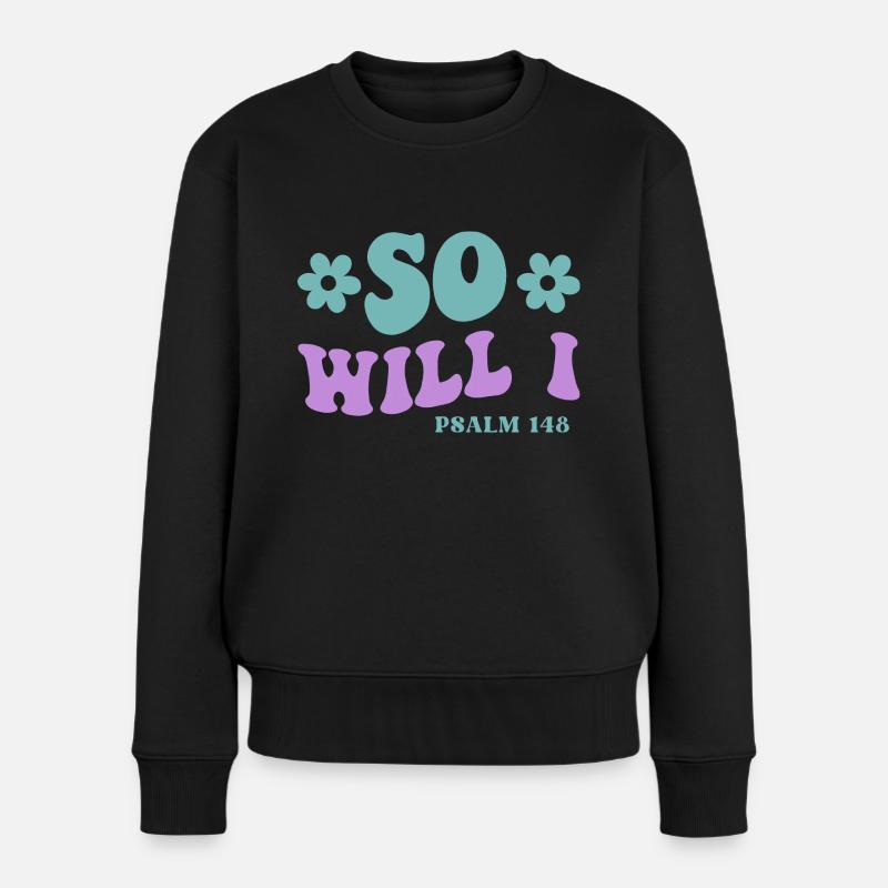 Psaume 148 - Pull Premium bio Femme - noir
