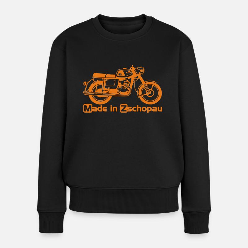 MZ TS 150 - Frauen Premium Bio Pullover - Schwarz