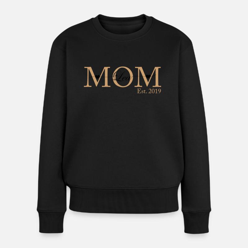 Mom - Frauen Premium Bio Pullover - Schwarz