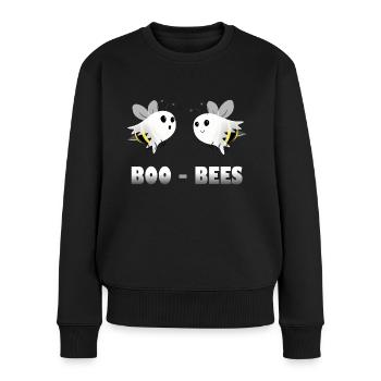 Boo bees - Frauen Premium Bio Pullover - Schwarz - Vorne - Julia (174cm)