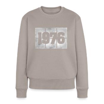Né en 1976 - Pull Premium bio Femme - taupe - Devant - Julia (174cm)
