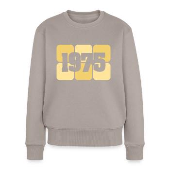 Né en 1975 - Pull Premium bio Femme - taupe - Devant - Julia (174cm)