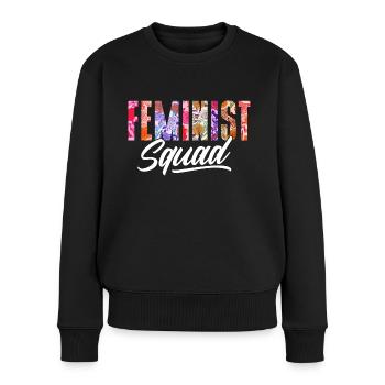 Troupe féministe Féministe - Pull Premium bio Femme - noir - Devant - Julia (174cm)