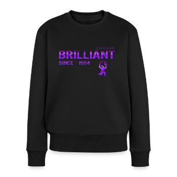 Brilliant since 1994 - Women's Premium Organic Jumper - black - Front - Julia (174cm)