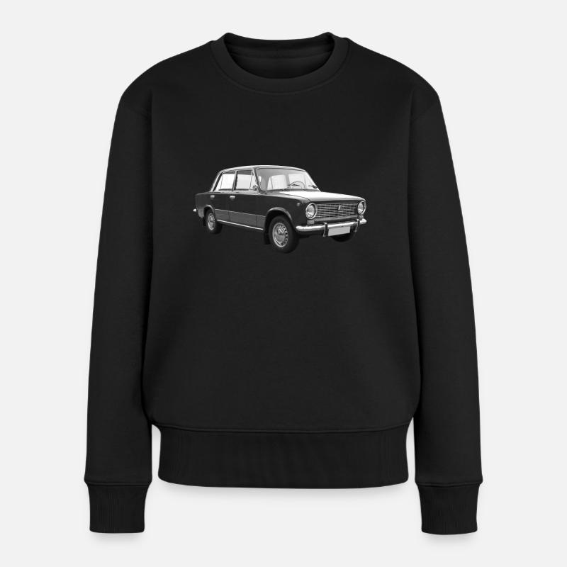 Pkw Shiguli 1200 UdSSR Russland Oldtimer Lada - Frauen Premium Bio Pullover - Schwarz