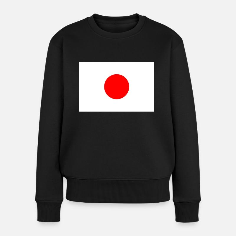 Japan rising sun og - Frauen Premium Bio Pullover - Schwarz