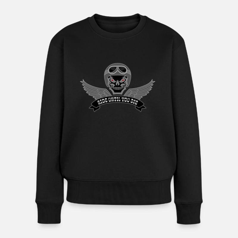 Bannière de moto - Pull Premium bio Femme - noir