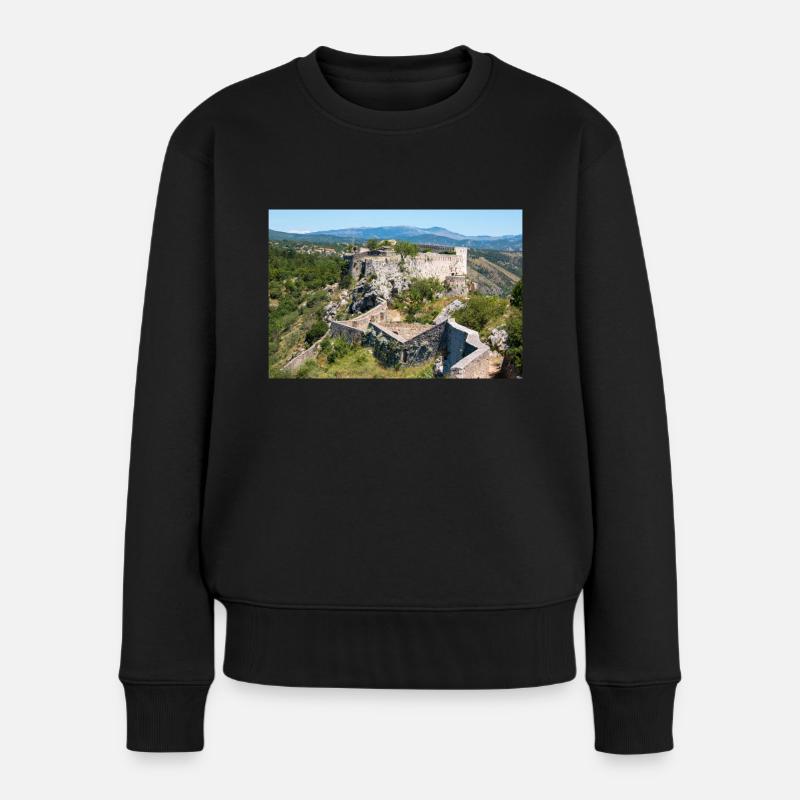 Festung Knin (Kninska tvrđava) Kroatien - Frauen Premium Bio Pullover - Schwarz