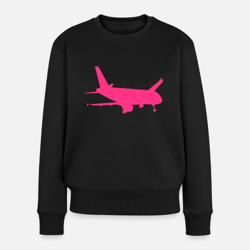 A320 d'atterrissage - Pull Premium bio Femme - noir