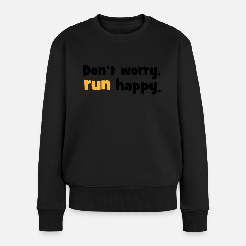 run - Women's Premium Organic Jumper - black