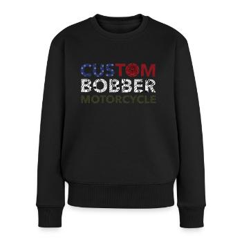CUSTOM BOBBER MOTORCYCLE - Pull Premium bio Femme - noir - Devant - Julia (174cm)