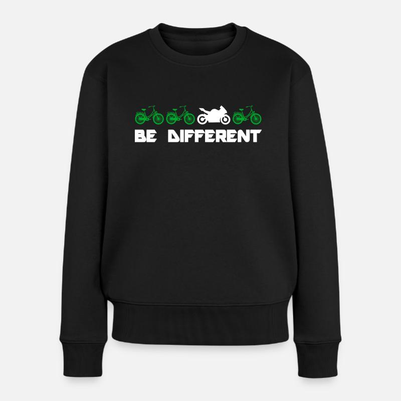 be different Motorrad Motorradfahren Supersportler - Frauen Premium Bio Pullover - Schwarz