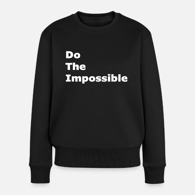 Faites l’impossible - Pull Premium bio Femme - noir