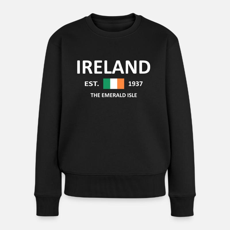 IRLANDE - Pull Premium bio Femme - noir