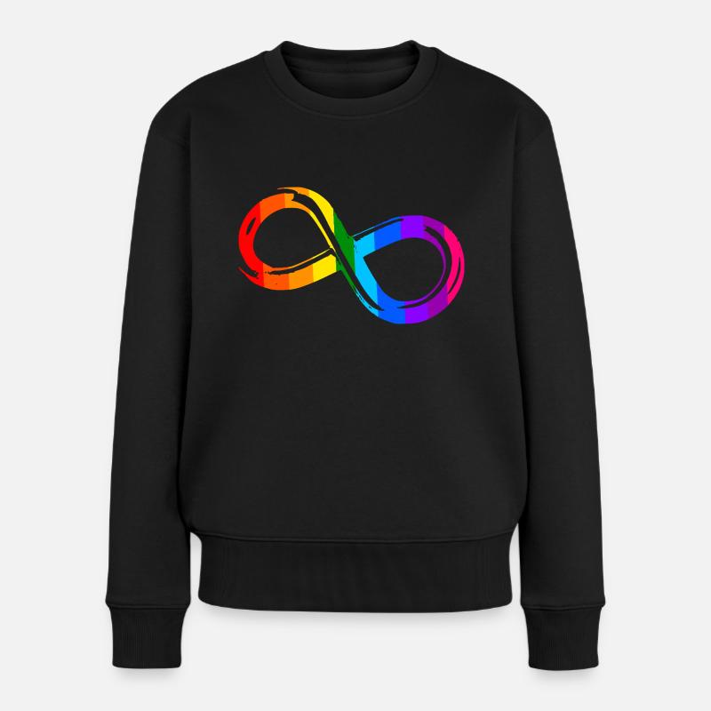 Different, Not Less – Autism Acceptance - Women's Premium Organic Jumper - black