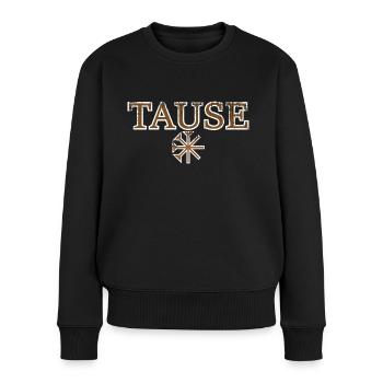 Tause Melek Jezid Yeziden Ezide Vintage Geschenk - Frauen Premium Bio Pullover - Schwarz - Vorne - Julia (174cm)