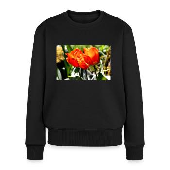 Flames in the Springtime Sun - Women's Premium Organic Jumper - black - Front - Julia (174cm)