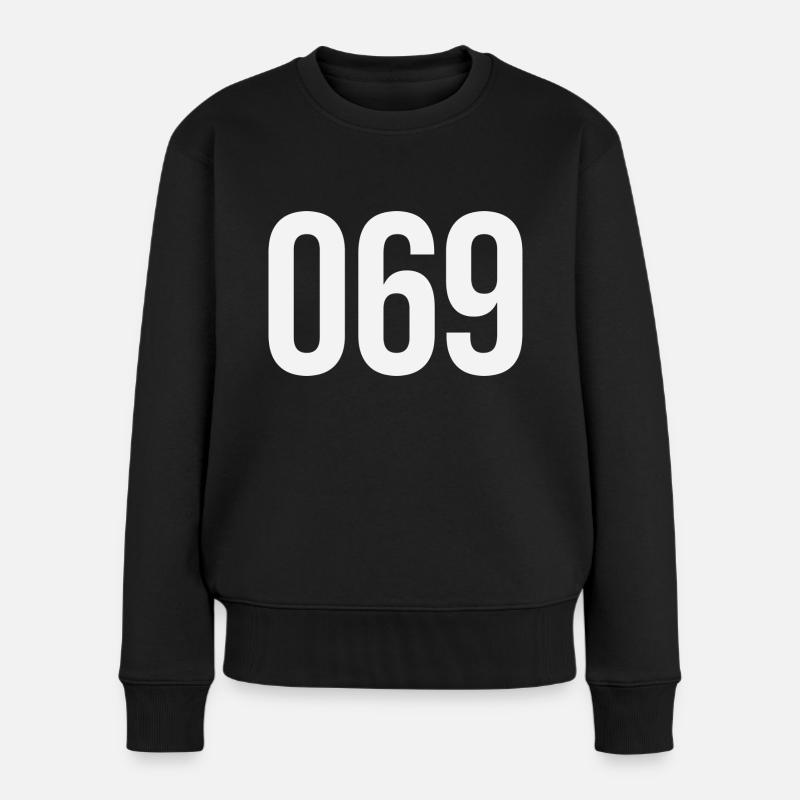 069 - Frauen Premium Bio Pullover - Schwarz
