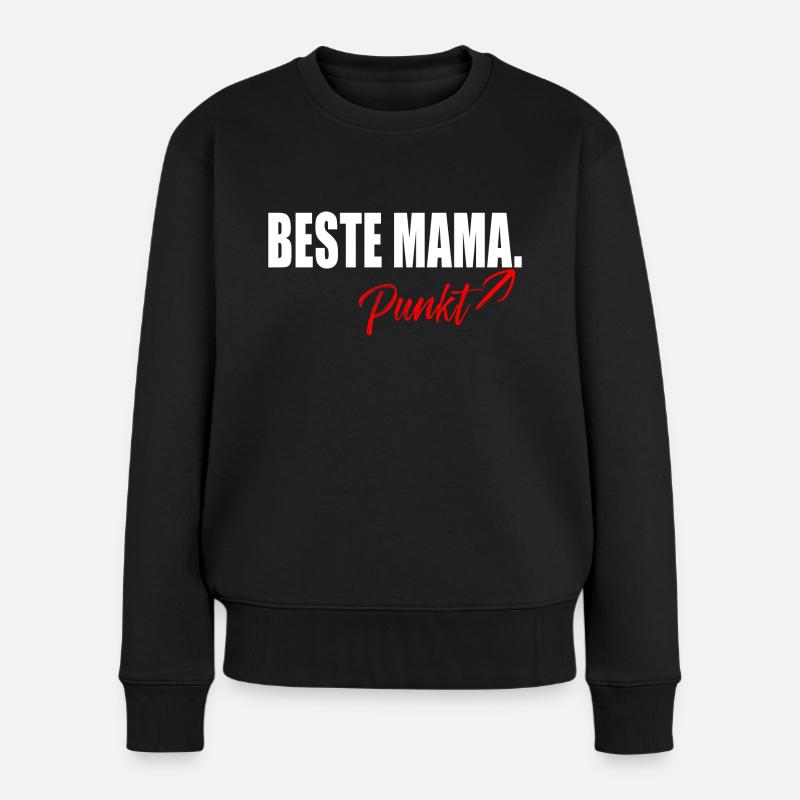 Beste Mama - Frauen Premium Bio Pullover - Schwarz