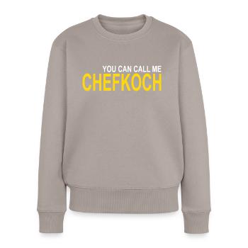 Chef - Pull Premium bio Femme - taupe - Devant - Julia (174cm)