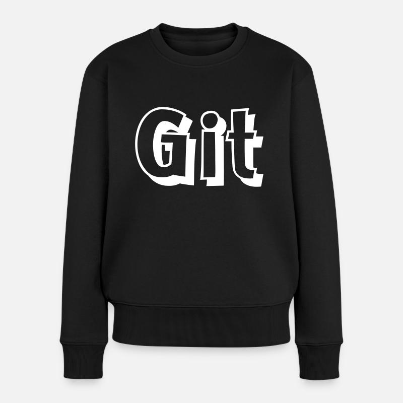 Git - Women's Premium Organic Jumper - black