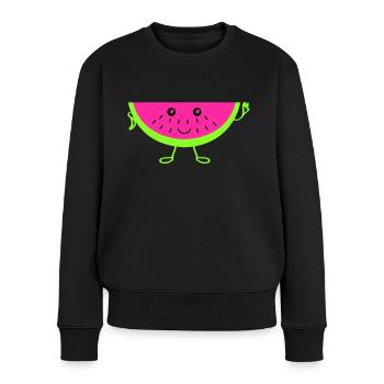 Melon - Pull Premium bio Femme - noir - Devant - Julia (174cm)