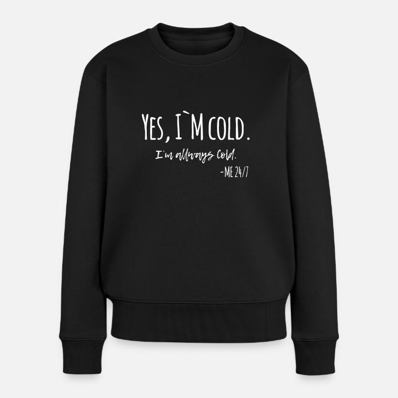 Oui, j’ai froid. refroidir - Pull Premium bio Femme - noir