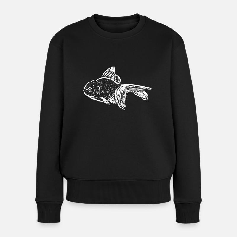 Poisson - Pull Premium bio Femme - noir