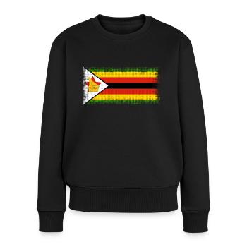 Zimbabwe - Pull Premium bio Femme - noir - Devant - Julia (174cm)