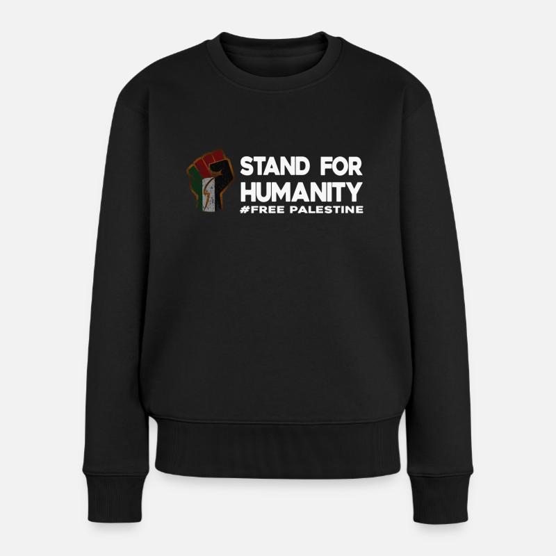 Liberté Poing Palestine libre - Pull Premium bio Femme - noir