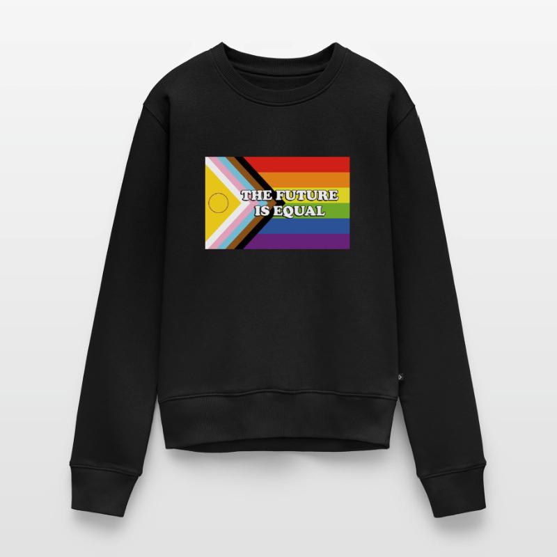 Fierté inclusive Progrès Drapeau L’AVENIR EST ÉGAL Pull Premium bio Femme