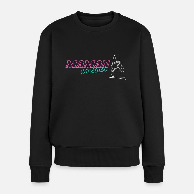 Maman danseuse ballerine - Pull Premium bio Femme - noir