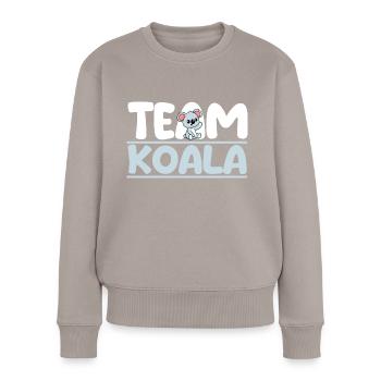 Koalabär Koala - Frauen Premium Bio Pullover - Taupe - Vorne - Julia (174cm)