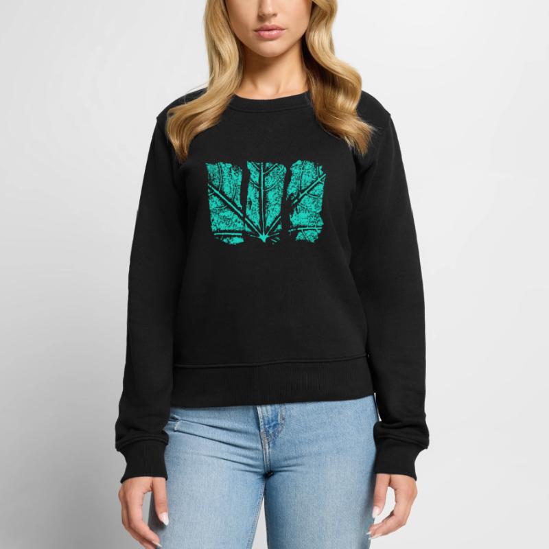 Leaves Structure - Abstract Pattern Women's Premium Organic Jumper