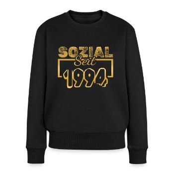 Travailleur social 1994 - Pull Premium bio Femme - noir - Devant - Julia (174cm)