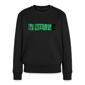 BE DIFFERENT - Women's Premium Organic Jumper - black - Front - Julia (174cm)
