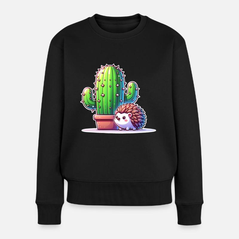 Cactus hérisson - Pull Premium bio Femme - noir