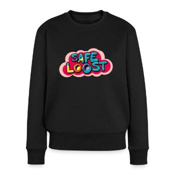 Sicheres Beuten - Frauen Premium Bio Pullover - Schwarz - Vorne - Julia (174cm)