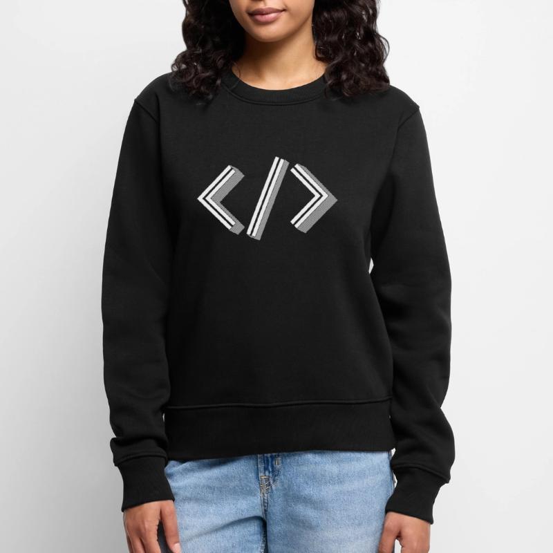 Retro Bracket's - Full Stack Developer HTML XML Frauen Premium Bio Pullover