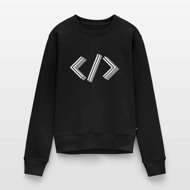 Retro Bracket's - Full Stack Developer HTML XML Frauen Premium Bio Pullover
