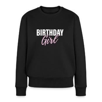 Fille d’anniversaire - Pull Premium bio Femme - noir - Devant - Julia (174cm)
