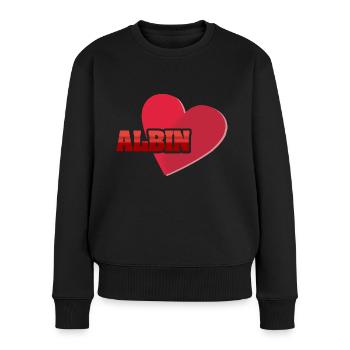 Gift for Albin - Women's Premium Organic Jumper - black - Front - Julia (174cm)