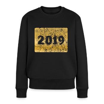 Number 2019 - Women's Premium Organic Jumper - black - Front - Julia (174cm)