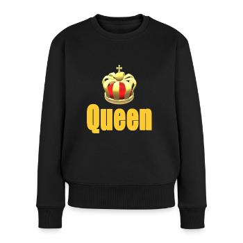 Queen Design - Pull Premium bio Femme - noir - Devant - Julia (174cm)