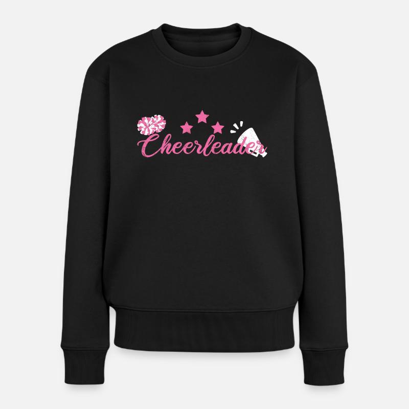 Cheerleader - Frauen Premium Bio Pullover - Schwarz