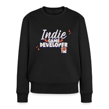 Indie Game Developer - Women's Premium Organic Jumper - black - Front - Julia (174cm)