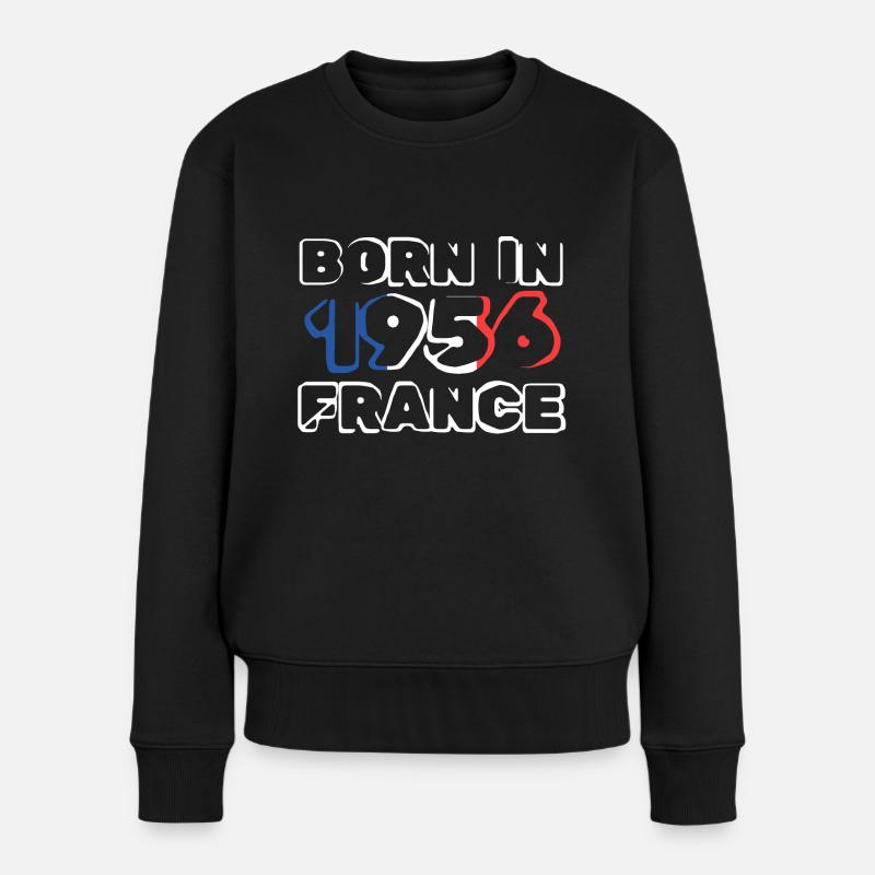 1956 - Frauen Premium Bio Pullover - Schwarz