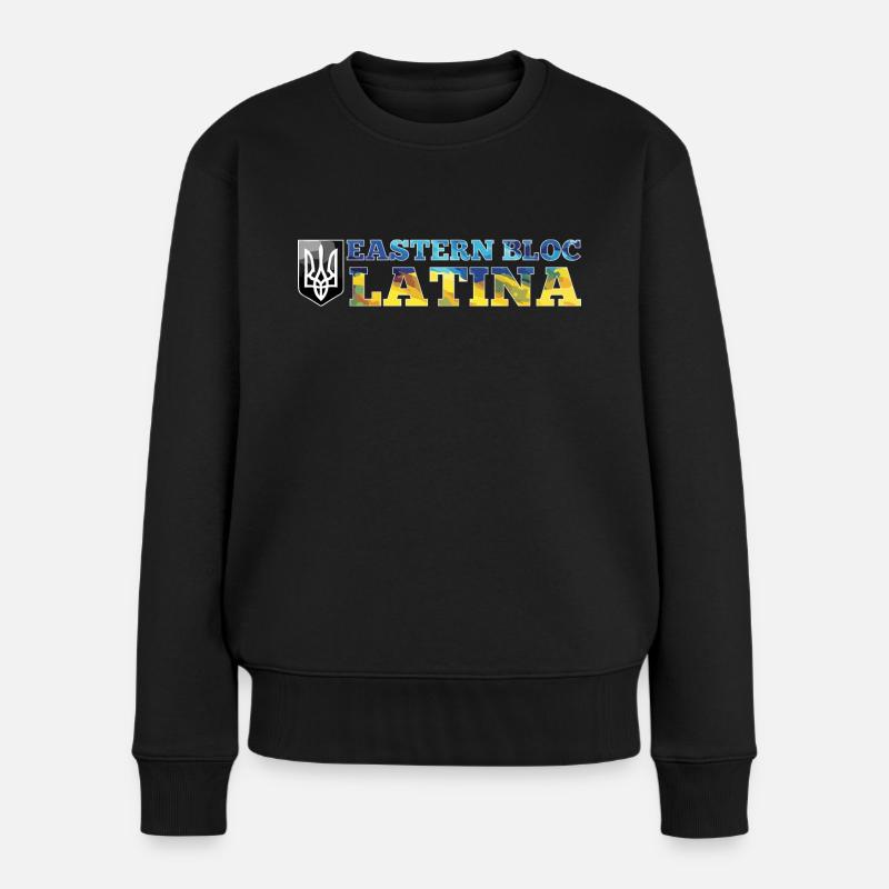 Bloc de l’Est Latina Ukraine Ukraine Cadeau - Pull Premium bio Femme - noir