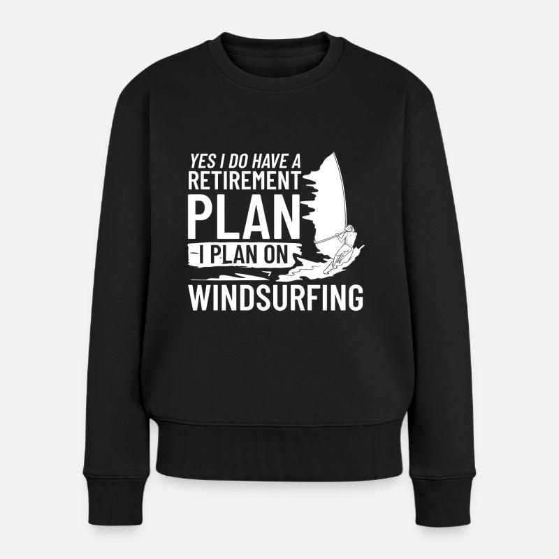 Planche à voile Voile Paddle Windsurfer Eau - Pull Premium bio Femme - noir